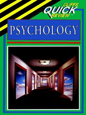 cover image of CliffsQuickReview Psychology